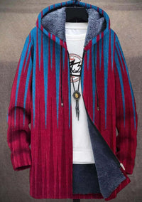 Hooded Cardigan Cotton Jacket Gray