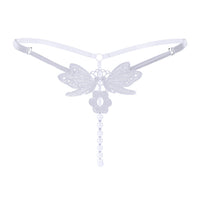Luxury Embroidered Pearl Sexy Panties Ladies Transparent