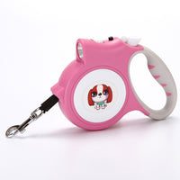 Pet Dog Rope With Light Automatic Traction Belt