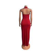 Shoulder-baring Elegant Slit Sheath Dress