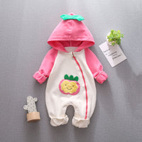 Newborn Super Cute Outing Clothes With Hood