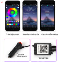 Car Fiber Optic Ambient Light Modified Car Interior Cool Light APP Rhythm Light
