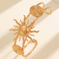 Womens Starfish And Conch Shell Sun-Open Bracelet