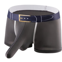 Ice Silk Comfort Breathable Solid Color Elephant Nose Boys Mid-waist Underwear