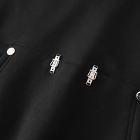 Autumn And Winter Loose Casual Metal Decoration Hip Hop Rock Hooded Pullover