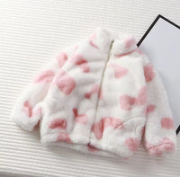 Fleece Padded Coat Puff Velvet Surface Western Style All-matching Baby Boy And Baby Girl Warm Top