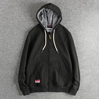 Cardigan Sweater Men's All-match Casual Solid Color Hoodie Fashion