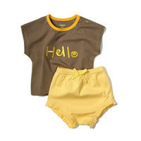Minizone Girls Suit Baby Shorts Baby Western Fashion Two-piece Suit