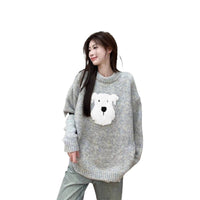 Cartoon Plush Puppy Soft And Cuddly Crew-neck Sweater