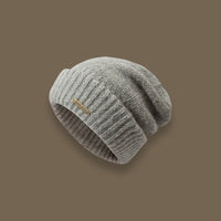 Wool Blend Solid Color Cold Warm Pile Knitted Hat Tide