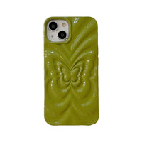 Solid Color Pleated Butterfly Suitable For 14promax Phone Case
