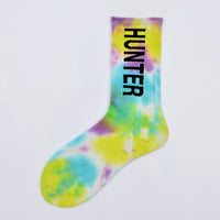 Tie-Dyed Thin Tube Socks For Men And Women