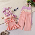 New Infant Toddler Solid Color Two-piece Set