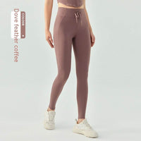 Women's Fashion Simple Drawstring High Top Sports Trousers