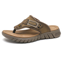 Flip Flops Men's Summer Outdoor Non-slip Wear-resistant Flip-flops Soft Bottom