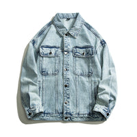 Fashion American Vintage Denim Jacket Men