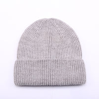 Cashmere wool blend knitted hat