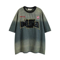 Fashion Tie-dye Gradient Denim T-shirt Men