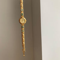 New Chinese Style Beryl Gold Exquisite Fashion Retro Minority Women's Quartz Watch