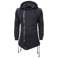 Men's Goth Hooded Sweater Jacket