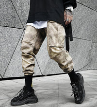 Loose straight camouflage dead fly beam pants men's tide brand performance wind casual pants hip hop overalls