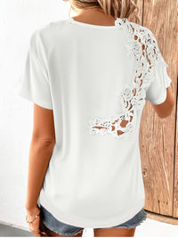 Best-selling Hollow-out Pattern Short-sleeve T-shirt