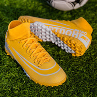 High-top Football Shoes, Broken Nails, Hidden Anti-skid Spikes Football Shoes