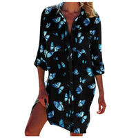 Women's Creative Loose Print Holiday Beach Shirt