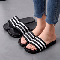 Home striped slippers