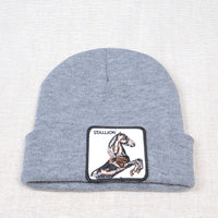Casual Women's Embroidered Knitted Hat Pullover Hat