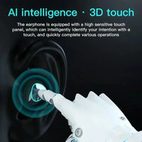 New Product Private Model Wireless Bluetooth Earphones TWS Large Screen Intelligent Digital Display In Ear Breathing Light