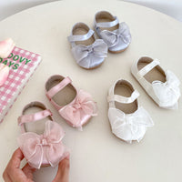 Breathable Soft Bottom Bowknot Women's Baby Shoes