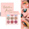 Matte And Metallic 9 Shades Of Glitter Eyeshadow