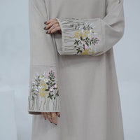 Dubai Middle East Turkey Dubai Flower Embroidery Series Elegant Dress