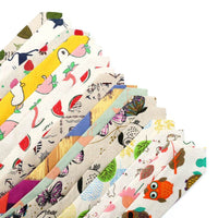 Cartoon cotton and linen tie