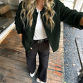 Casual Holiday Button Long-sleeved Coat For Women