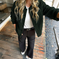 Casual Holiday Button Long-sleeved Coat For Women