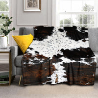Cows Pattern Printed Flannel Digital Blanket