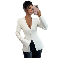 Elegant Woolen Long Sleeved Sweater