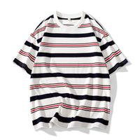 Fashion Men's And Women's Tops Striped T-shirt
