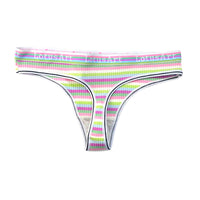 Women's Summer Color Stripes Thread Underwear
