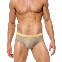 Back Mesh Cup Men's Swimming Trunks Low Waist Sexy Hot Springs Triangle