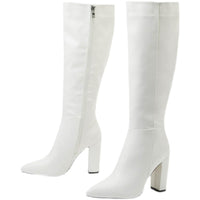 Fashionable Women's Boots With Side Zipper And Pointed Toe
