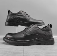 Low-top Trendy Leather Shoes Men's Thickened Non-slip