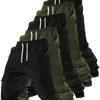 Men's Multi-pocket Workwear Pants Ancient Leisure Tappered Trousers