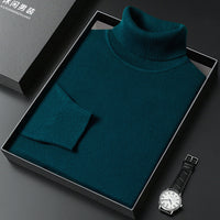 Men's Sweater Turtleneck Winter Solid Color Bottoming Sweater