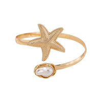 Ocean-Style Flower And Starfish Bracelet For A Beachy Vibe