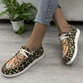 New Style Sports Shoes Women's Platform One-step Leopard Print Casual Single Shoes Women's Shoes
