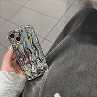High-grade Electroplated Water Ripple Wristband Phone Case