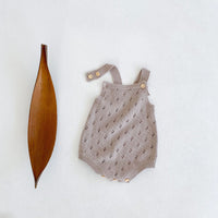 Male And Female Baby Hollow Strap Romper Knitted Wool Jumpsuit